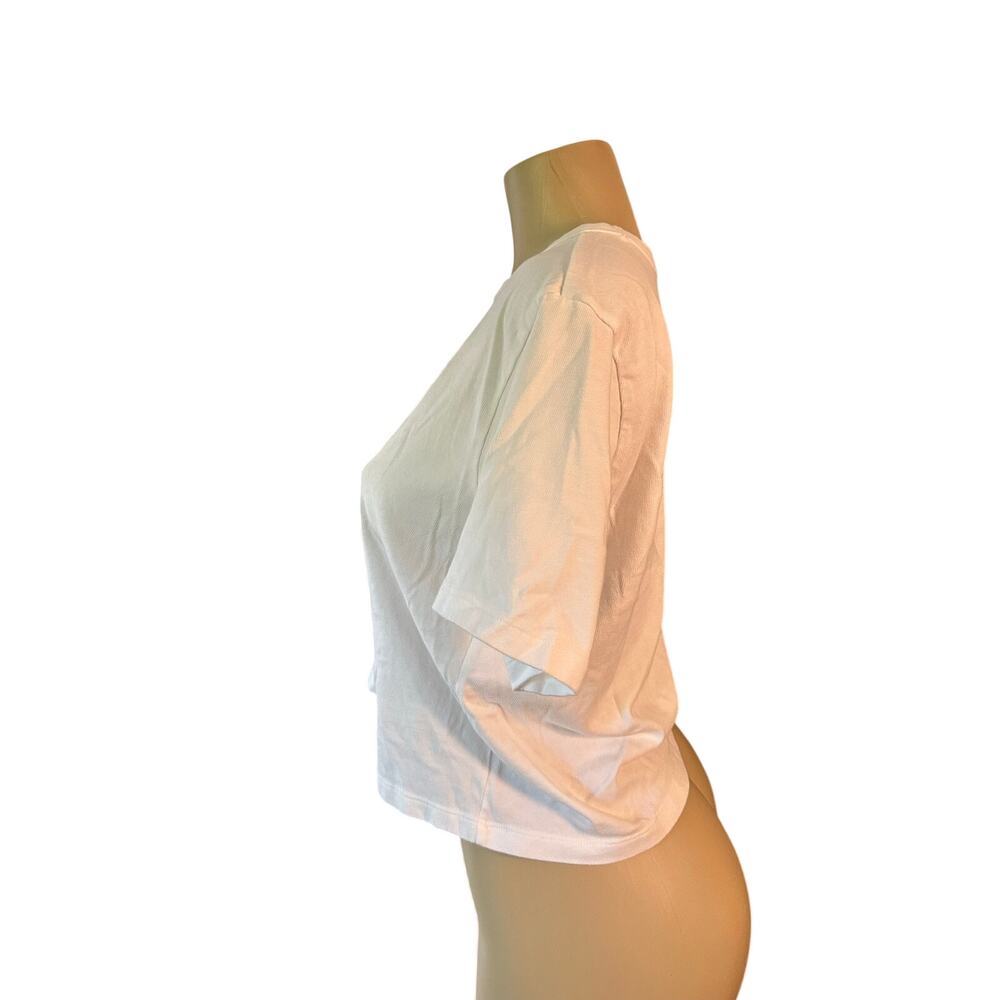 Women S AYR Short Sleeve Ivory White Tee T-Shirt Top Cotton Oversize Practice - Picture 4 of 7